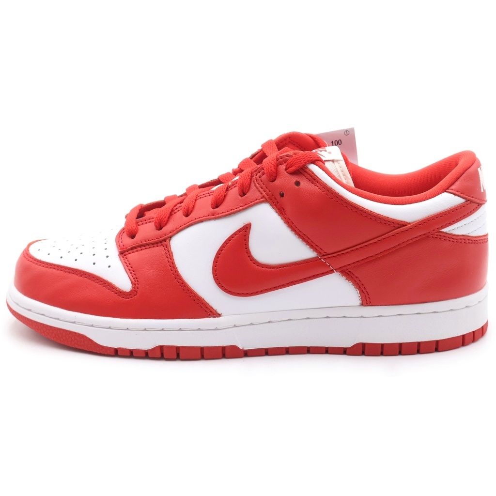 NIKE (ナイキ) DUNK LOW SP CU1727-100 ダンク ローカットスニーカー ホワイト/レッド US9.5/27.5cm