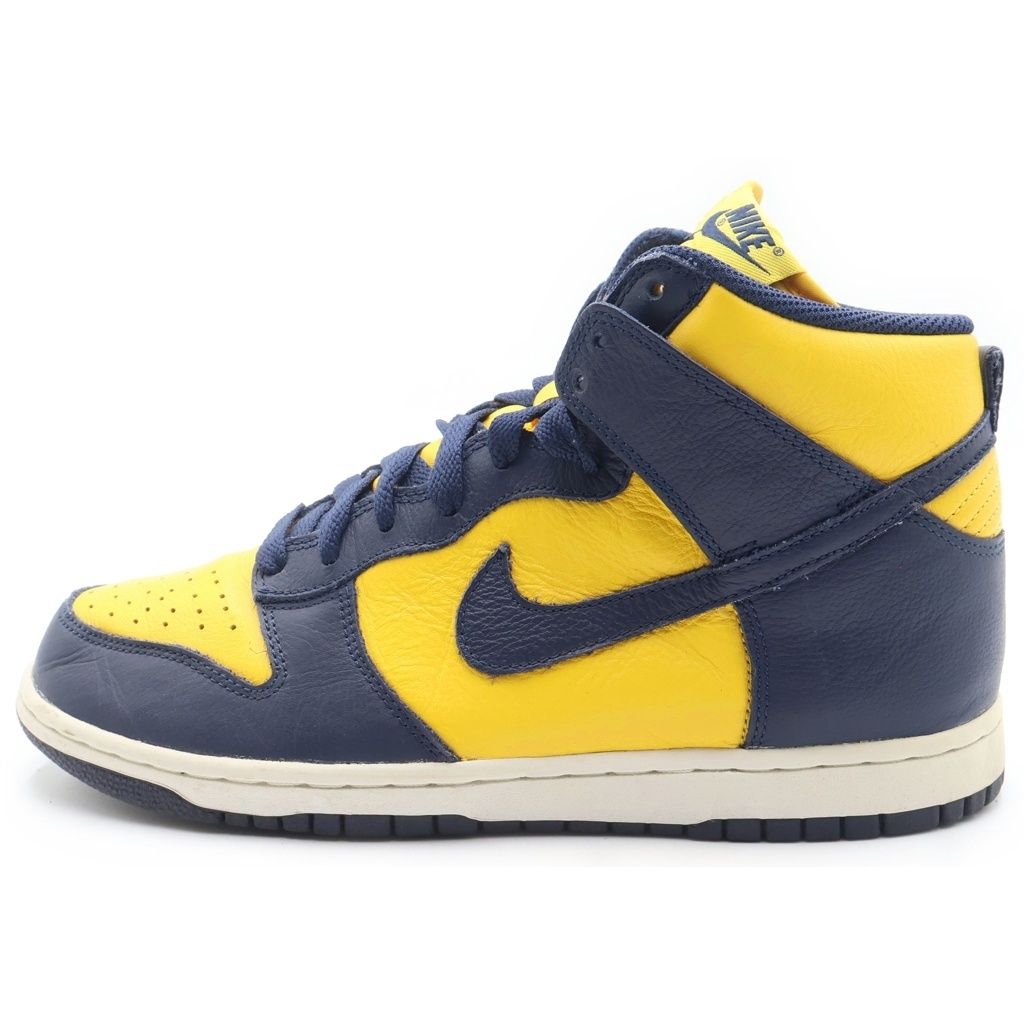 NIKE (ナイキ) DUNK HIGH MICHIGAN 2016 850477-700 ダンク ミシガン 2016 ハイカットスニーカー ネイビー/イエロー US8.5/26.5cm