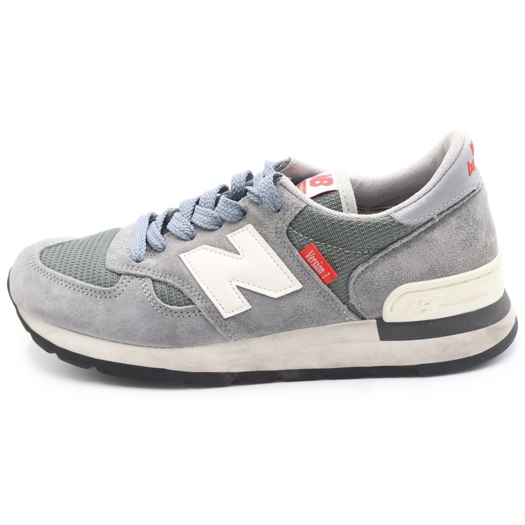New Balance (ニューバランス) M990VS1 40周年記念モデル スウェードレザー メッシュ ローカットスニーカー グレー US8.5/26.5cm