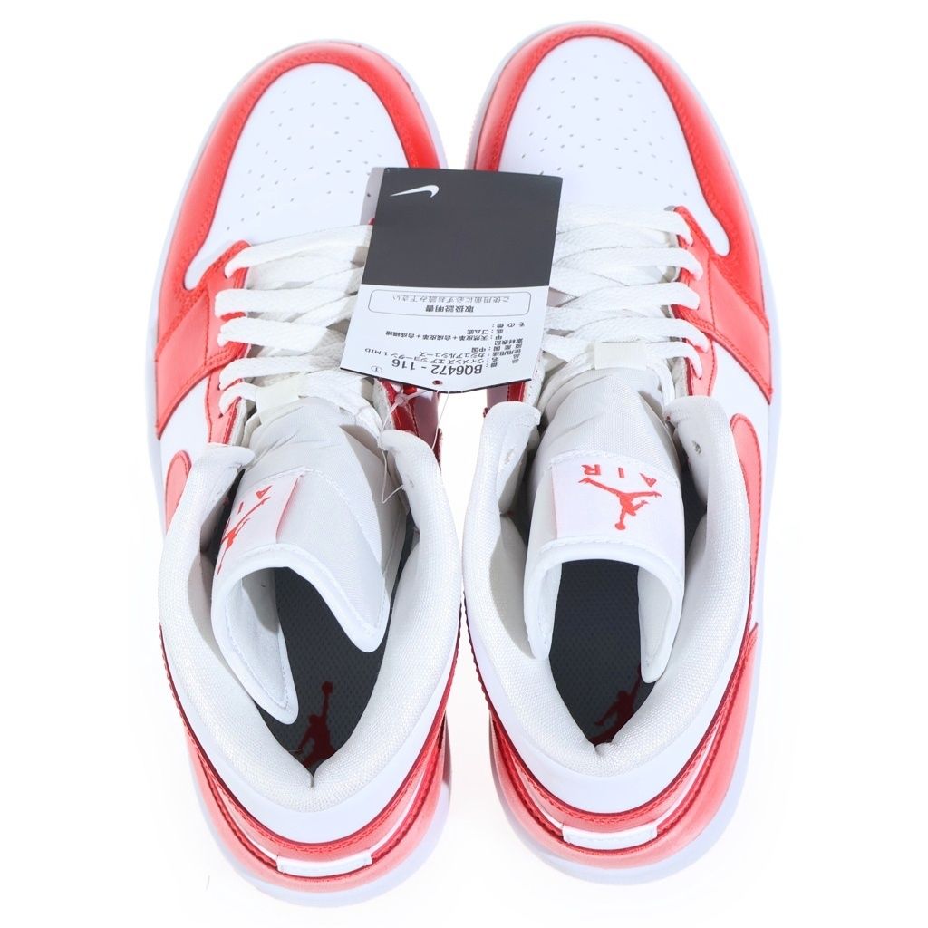 NIKE (ナイキ) WMNS AIR JORDAN 1 MID Habanero Red BQ6472-116 エア
