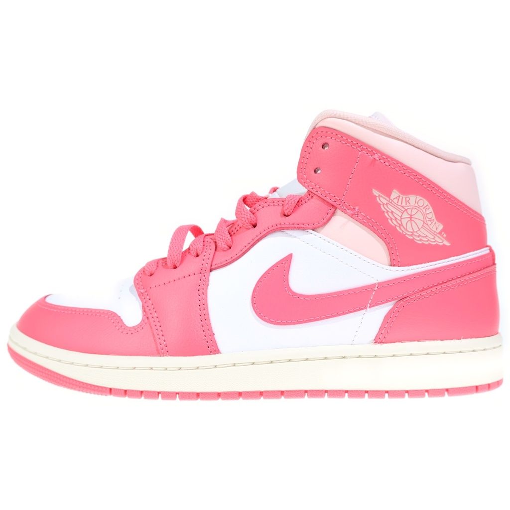 NIKE (ナイキ) WMNS AIR JORDAN 1 MID Strawberries and Cream BQ6472-186 ウィメンズ エアジョーダン1 ミッド ストロベリーアンドクリーム ミドルカットスニーカー US10/27cm