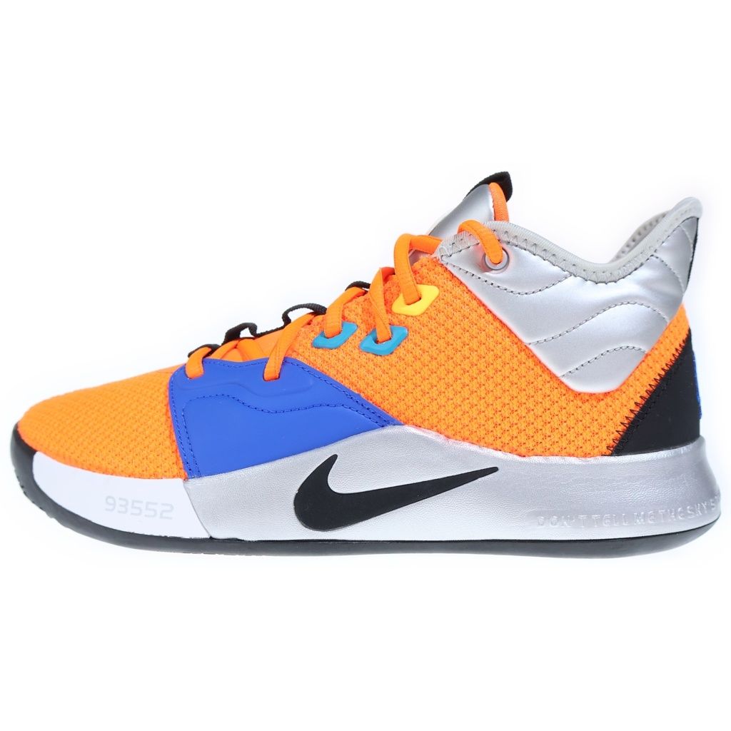NIKE (ナイキ) PG 3 NASA CI2667-800 ポールジョージ 3 ナサ ハイカットスニーカー オレンジ US8.5/26.5cm