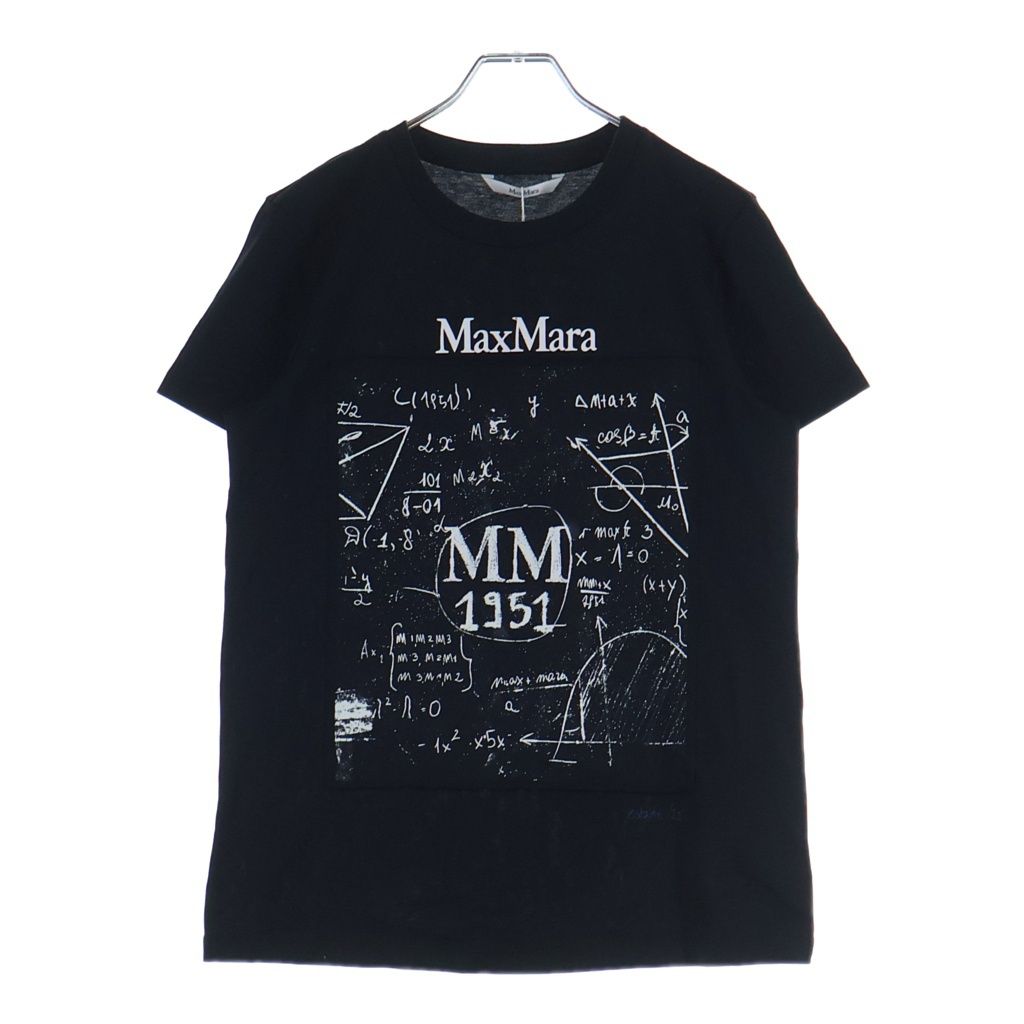 Max Mara (マックスマーラ) プリントTシャツ 半袖カットソー 2511941062600 ブラック