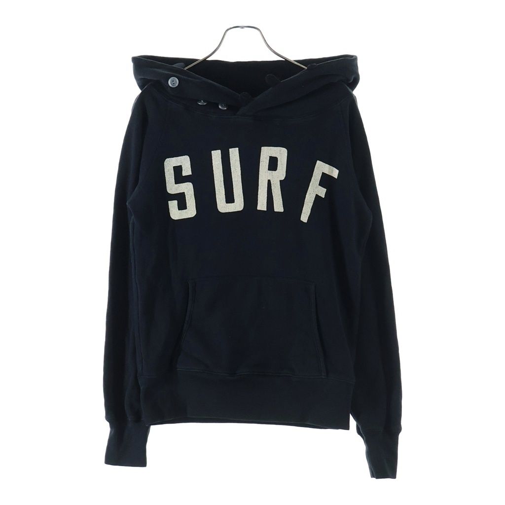 KAPITAL (キャピタル) SURF フロントプリント スウェットパーカー フーディー ブラック