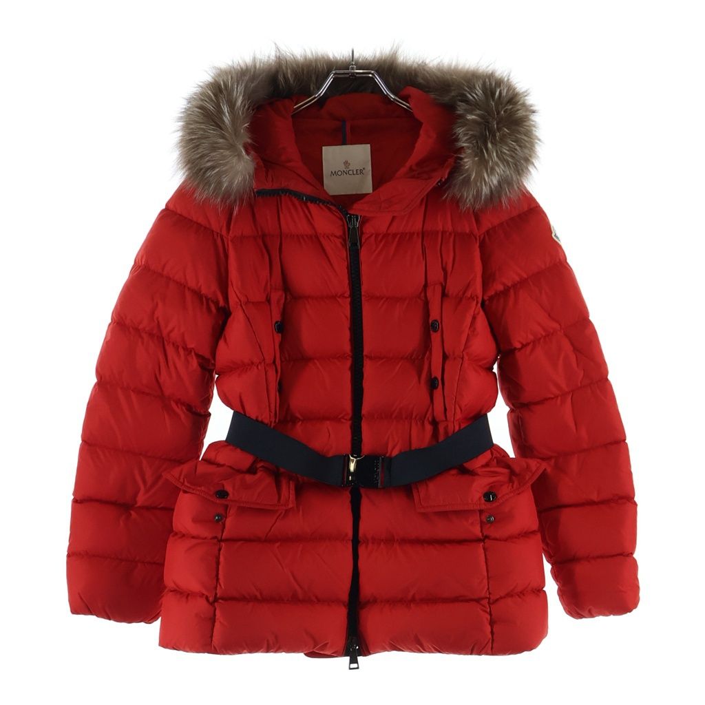 MONCLER (モンクレール) Cupidoneショートダウンジャケット レッド ナイロン×ダウン E20934631225