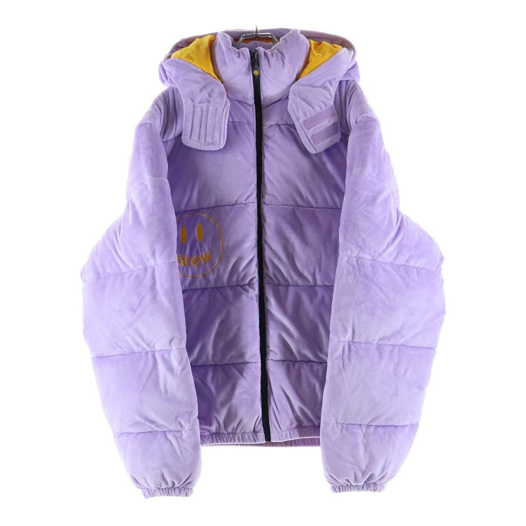 drew house (ドリューハウス) 22AW Plush Hooded Puffer Jacket Lavender プラッシュ ラベンダー フーデッドパファージャケット パープル