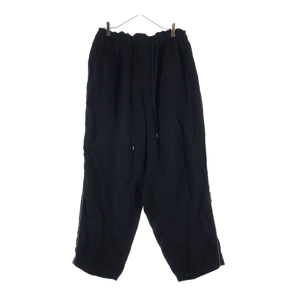 RAINMAKER (レインメーカー) 23SS BRAIDED TRIM DOUGI PANTS ブレイデッド トリム ドウギ 道着 パンツ ブラック RM231-050