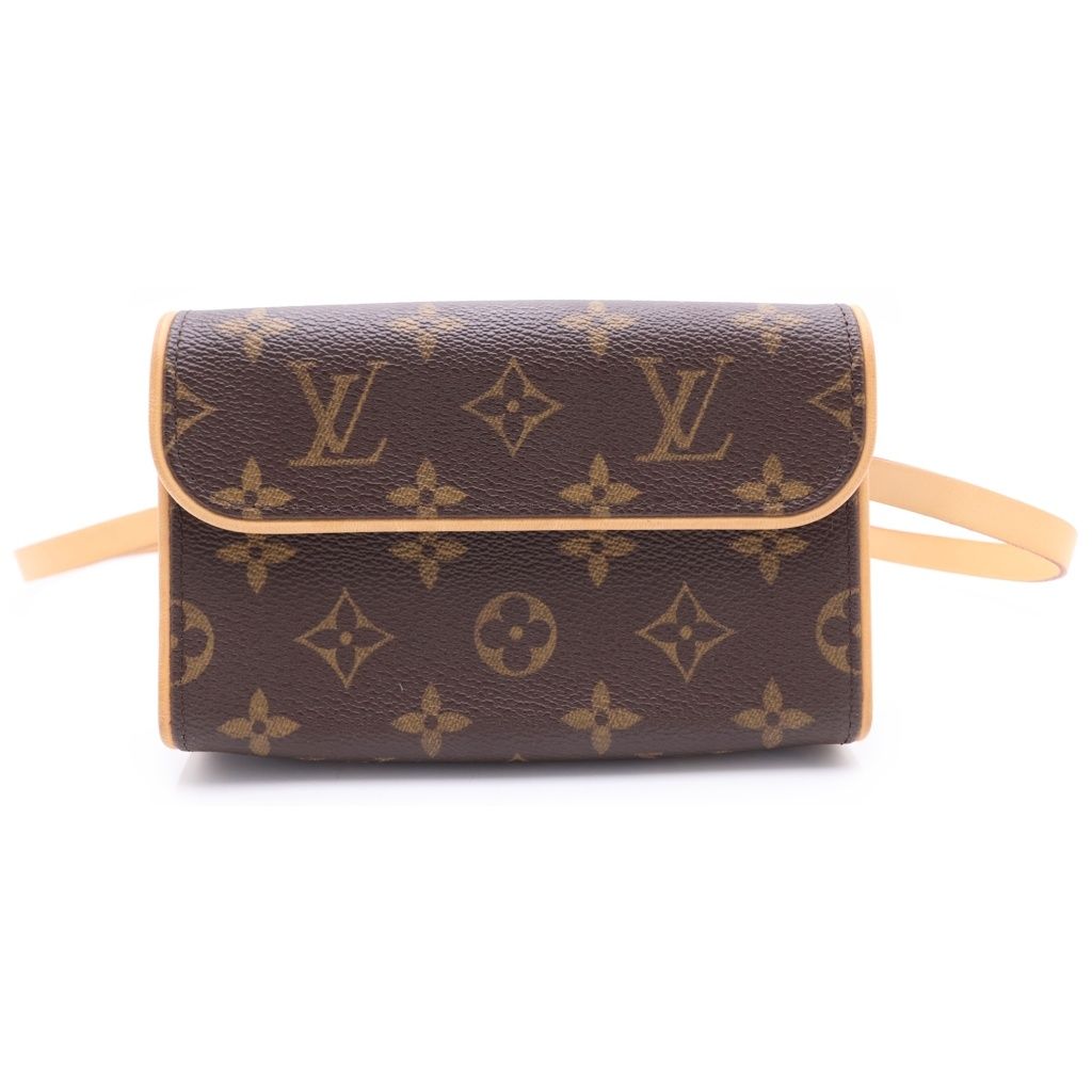 LOUIS VUITTON (ルイヴィトン) ポシェットフロランティーヌ モノグラム ウエストポーチ ボディバッグ ブラウン M51855