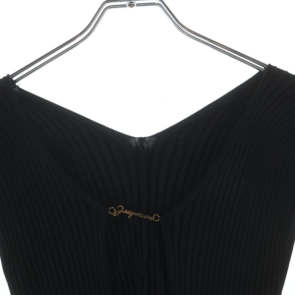 新品 JACQUEMUS ジャックムス ニット キャミソール ブラック 36 JACQUEMUS (ジャックムス) La Maille Pralu カーディガン ブラック #36