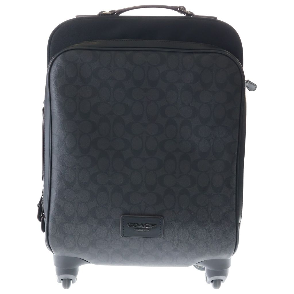COACH (コーチ) ウィールド シグネチャーキャンバス キャリーケース グレー/ブラック F73169