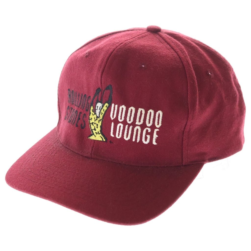 NO BRAND ノーブランド ROLLING STONES VOODOO LOUNGE CAP ローリングストーンズ ブードゥーラウンジ ベースボールキャップ バーガンディ NO BRAND (ノーブランド) ROLLING STONES VOODOO LOUNGE CAP
