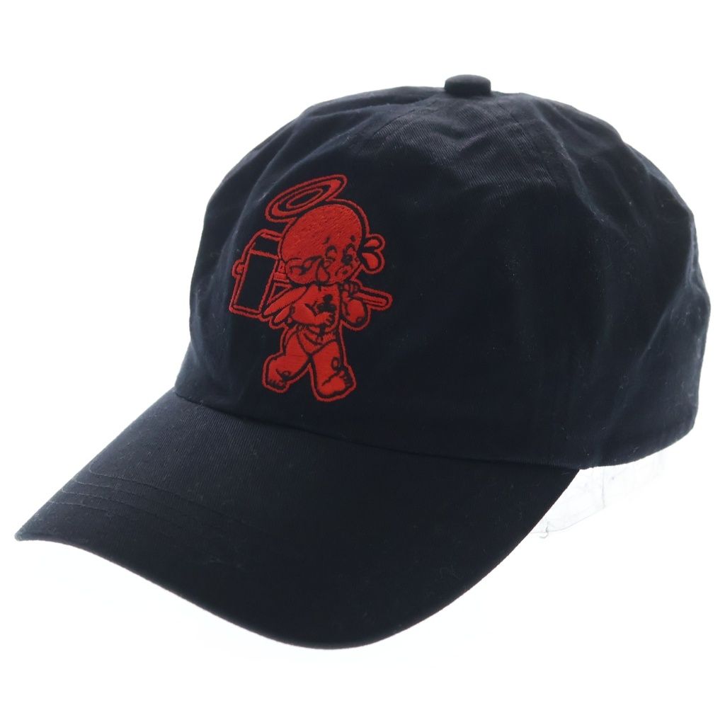SAINT MICHAEL (セントマイケル) 22SS ×Denim Tears LOGO BBY MICHAEL ロゴデザイン ベイビー マイケル ベースボールキャップ 帽子 ブラック SM-S22-0000-085