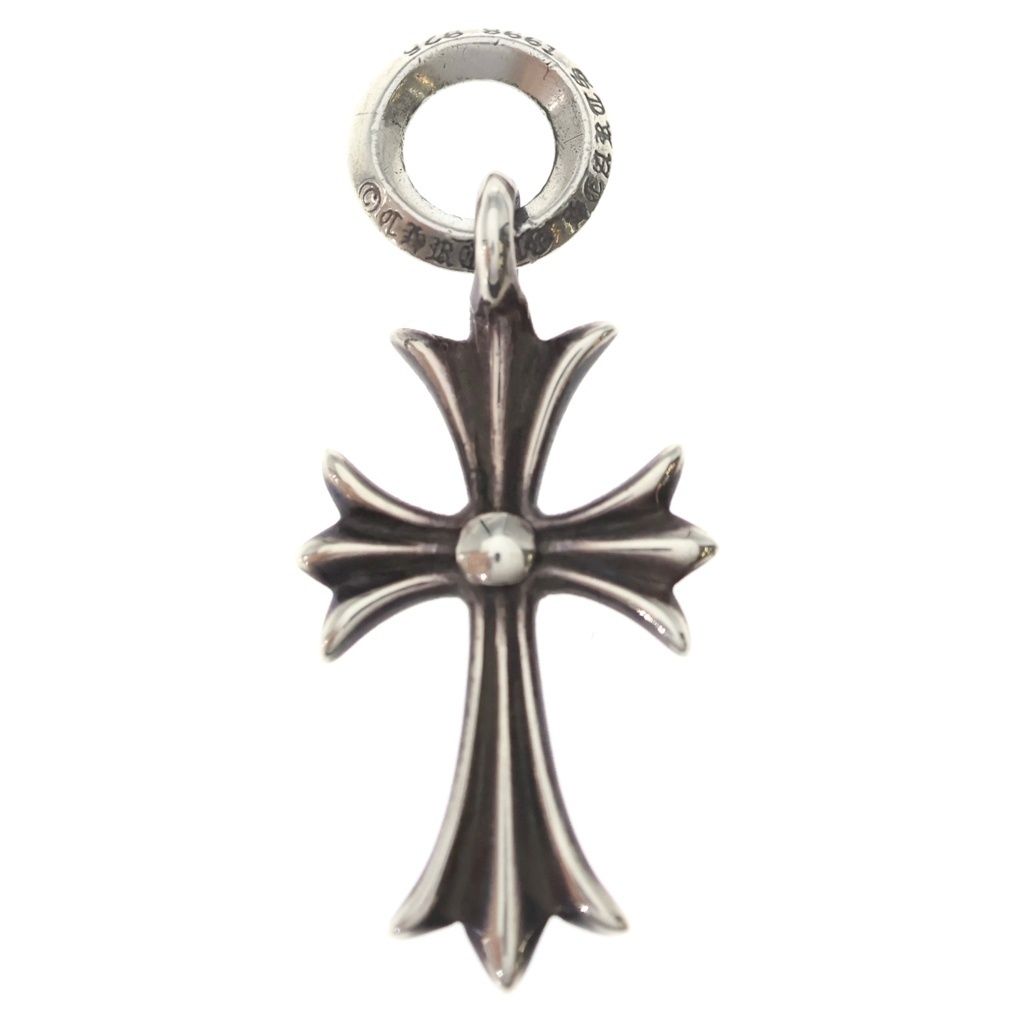 CHROME HEARTS (クロムハーツ) TINY CH CROSS タイニーCHクロス チャーム ネックレストップ シルバー BCA382