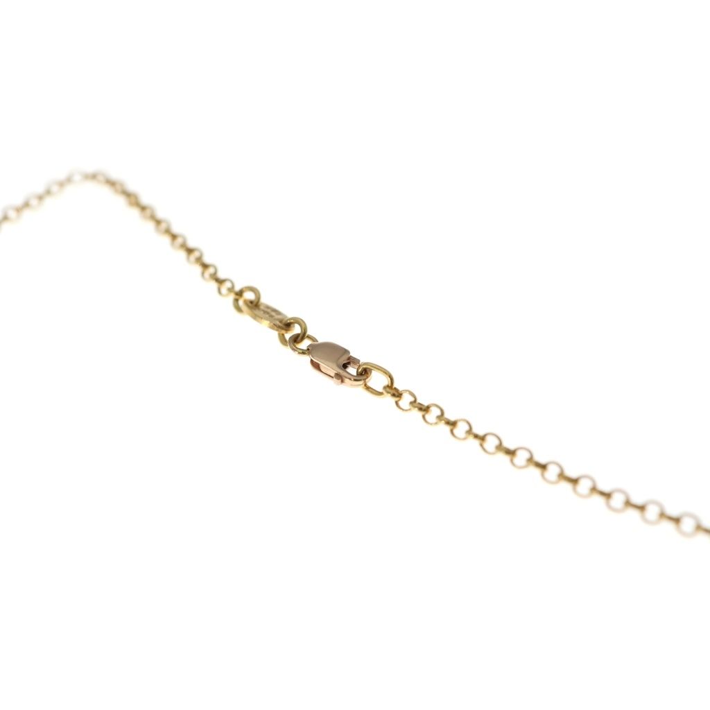 CHROME HEARTS (クロムハーツ) 22K NECKCHAIN R20 ロールチェーンネックレス 20inch ゴールド BCA011