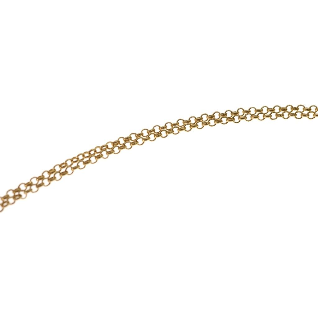 CHROME HEARTS (クロムハーツ) 22K NECKCHAIN R20 ロールチェーンネックレス 20inch ゴールド BCA011