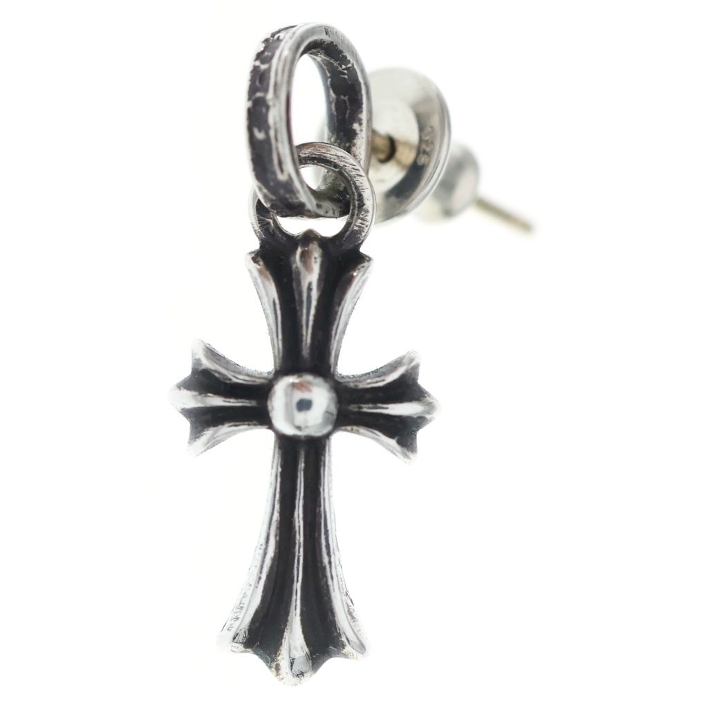CHROME HEARTS (クロムハーツ) BBY F PPRCHN ベイビーファットクロス ドロップピアス シルバー BCA090