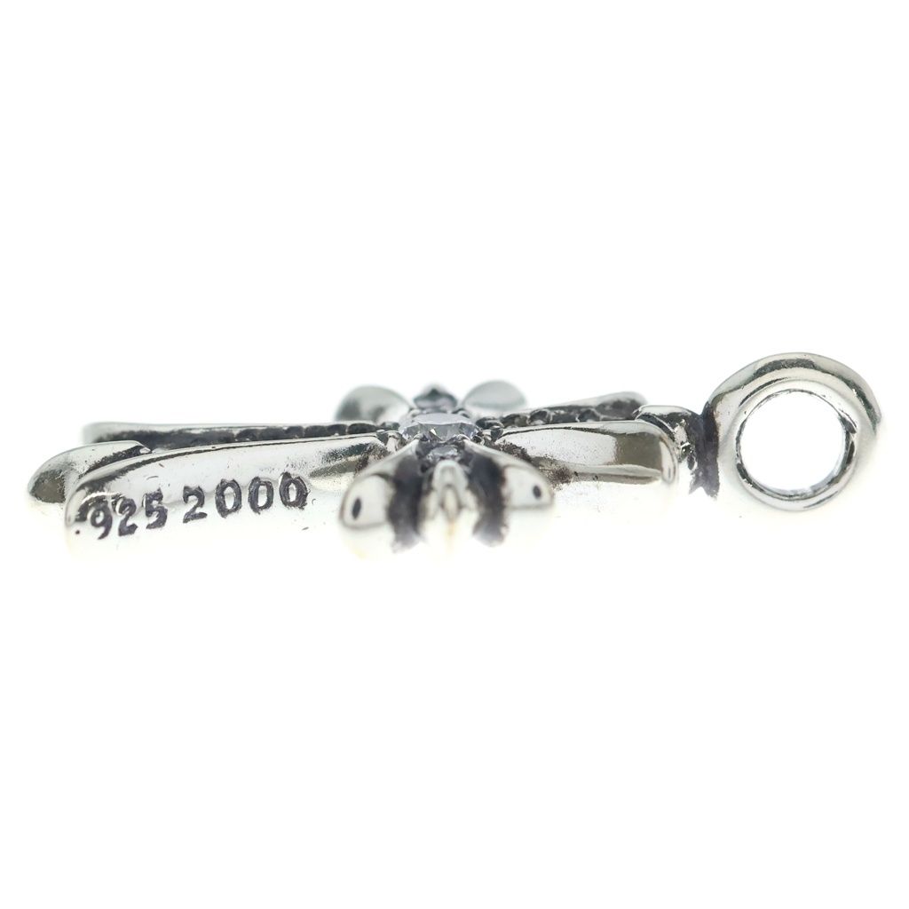 CHROME HEARTS (クロムハーツ) TNY CRSF P/DIA タイニーファットクロス PAVEダイヤ ペンダントトップ シルバー BCA323