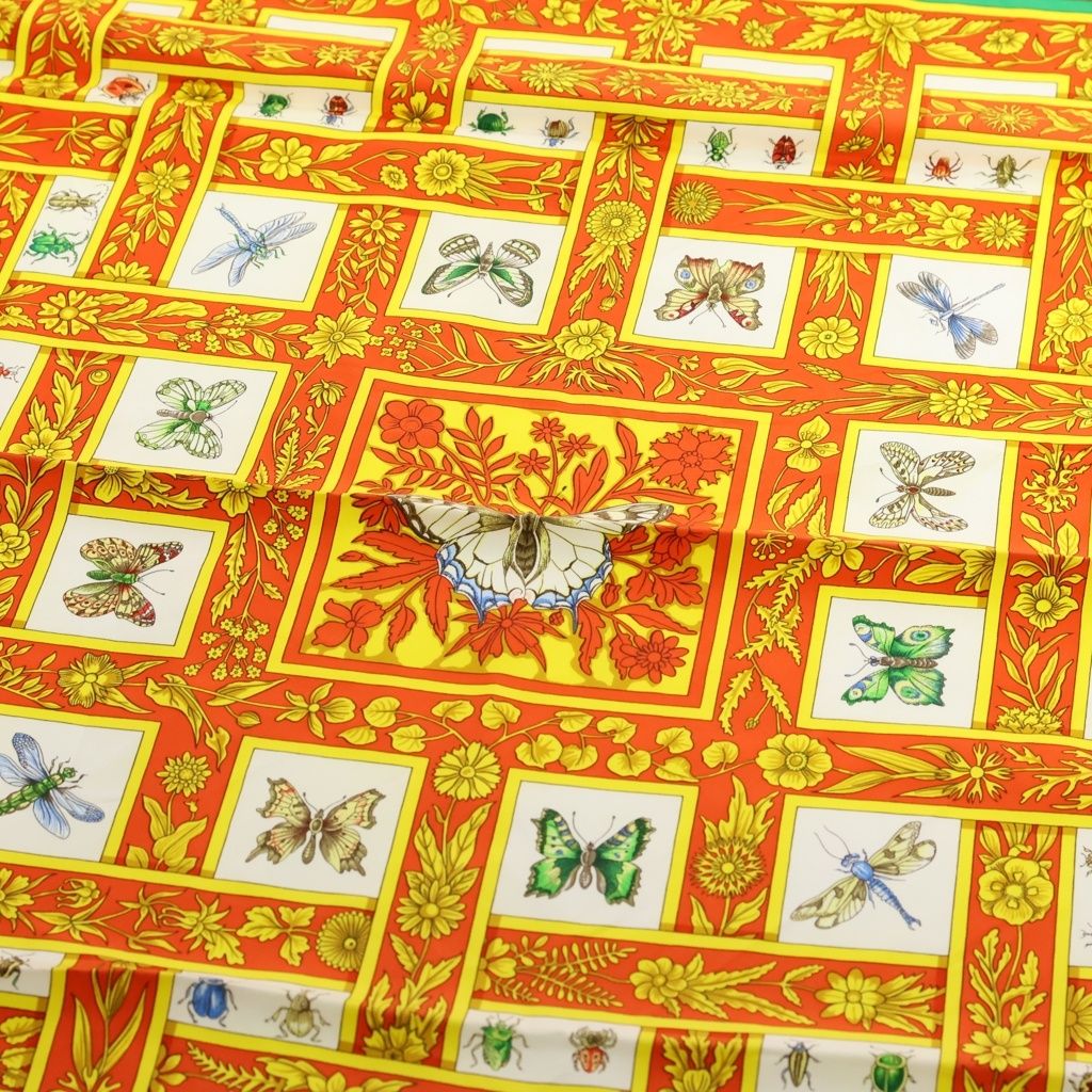 HERMES (エルメス) カレ90 joyaux de lete 夏の宝石 シルク スカーフ