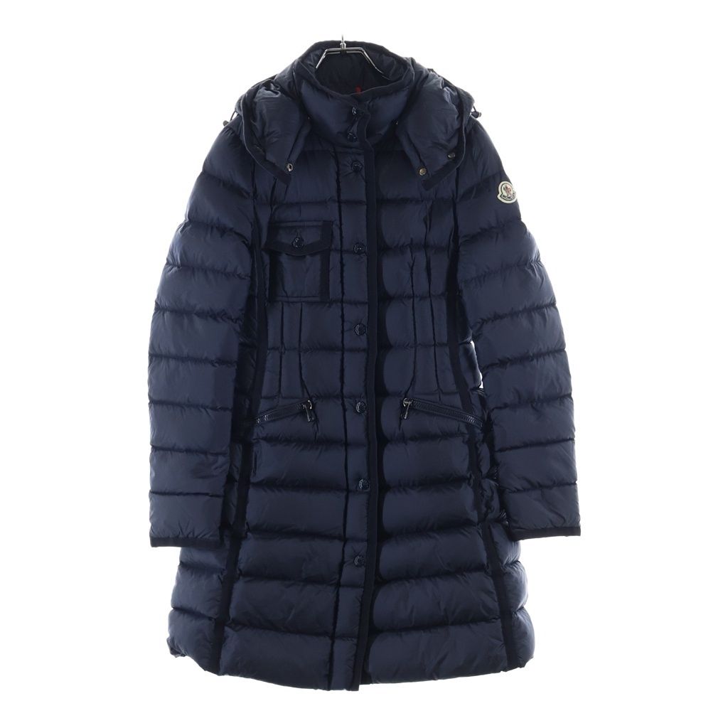 MONCLER (モンクレール) HERMINE エルミンス ダウンジャケット コート フード付き ネイビー E20934930005 53048 レディース