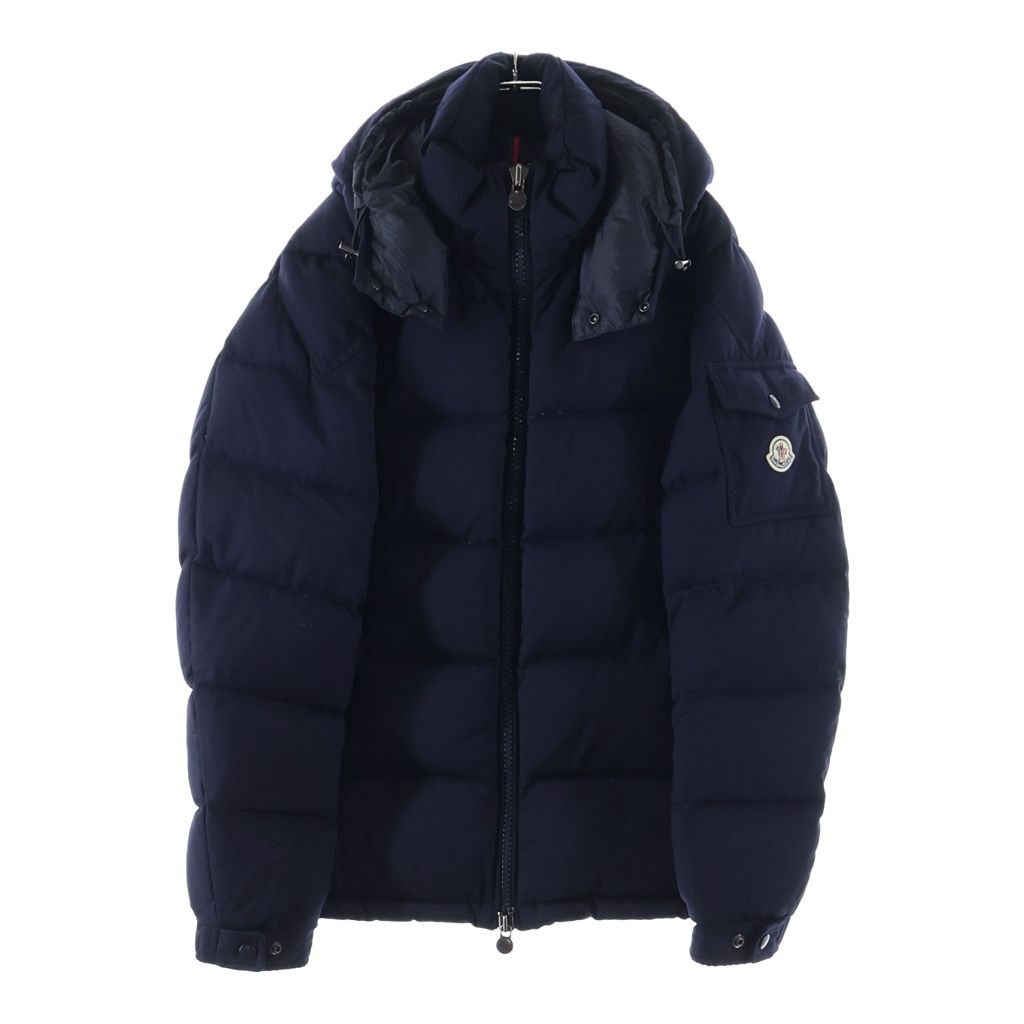 MONCLER (モンクレール) Montgenevre モンジュネーブル ウール ダウンジャケット フード付き ネイビー D20914033805 54272 レディース