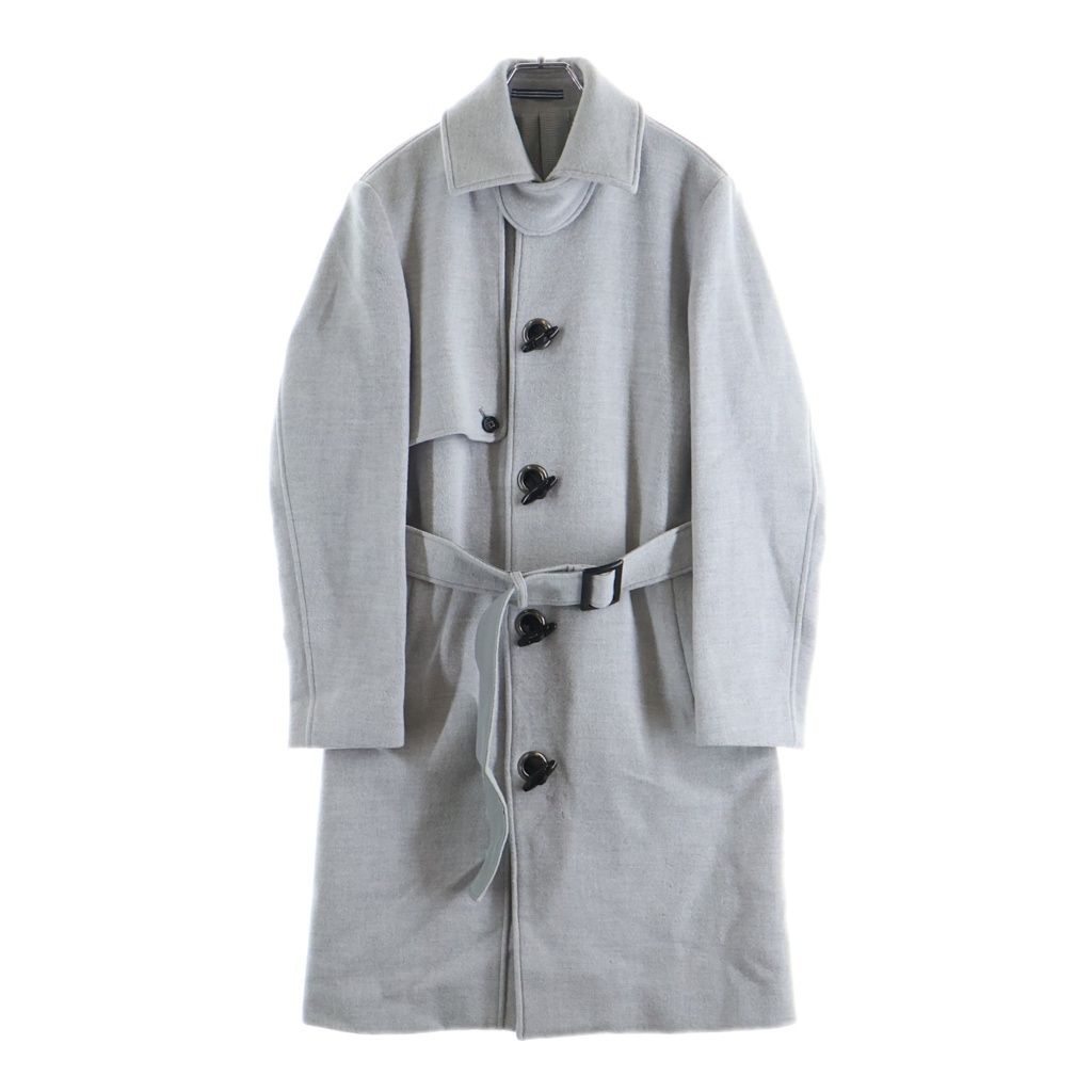 LANVIN (ランバン) ウール ロング トレンチコート グレー LB-6M-61214