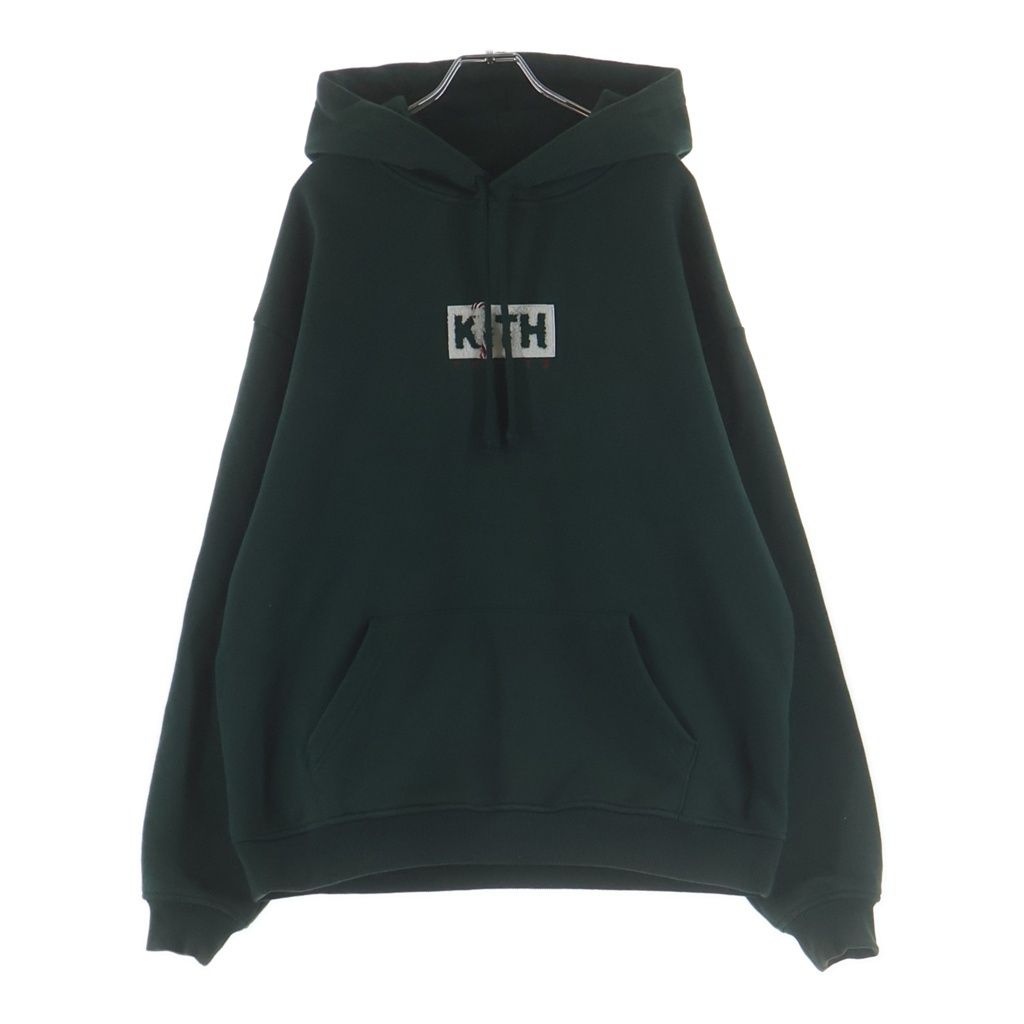 KITH (キス) 21AW Treats Peppermint Classic Logo Hoodie トリート クラシックロゴ スウェットプルオーバーパーカー KHT030013 グリーン