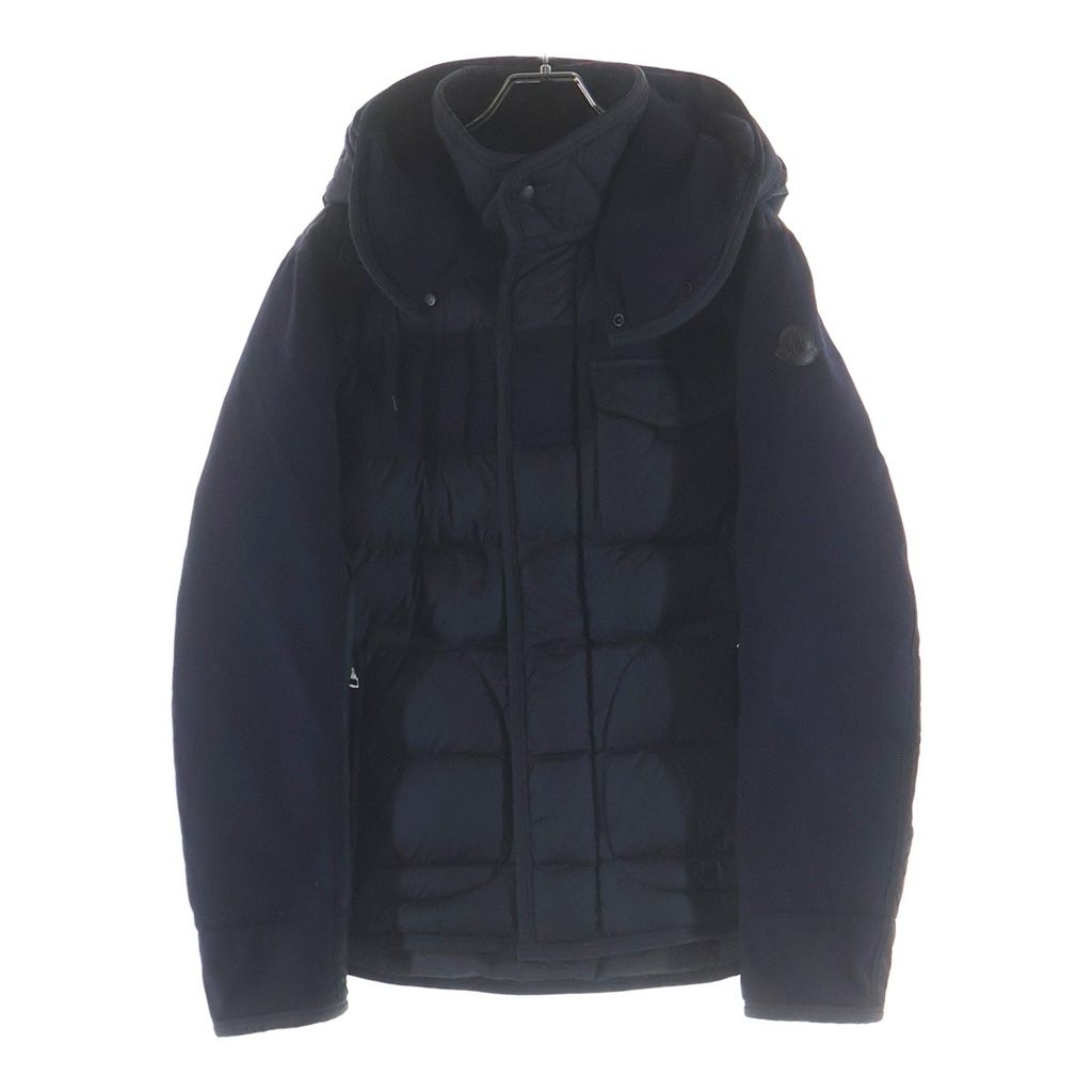 MONCLER (モンクレール) RYAN ライアン 切替フードダウンジャケット E20914139285 53227 ネイビー