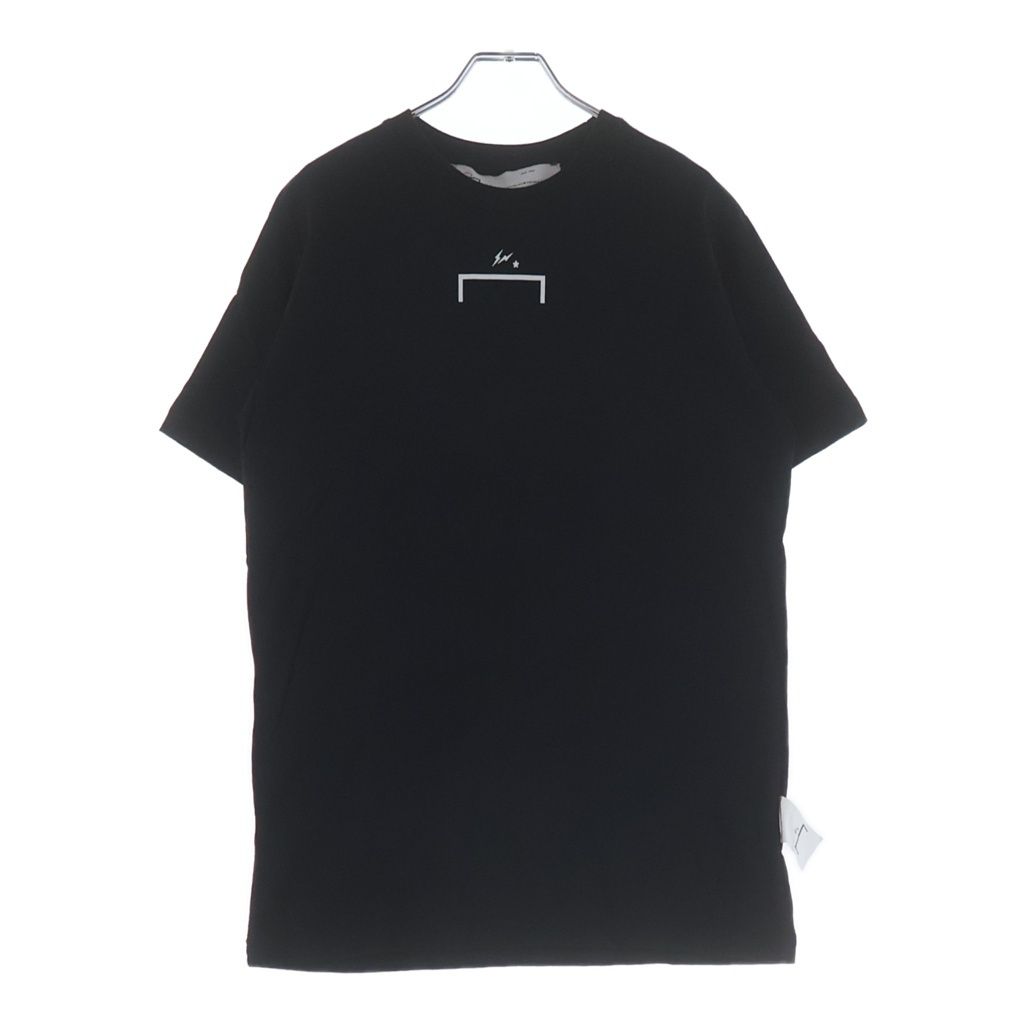 FRAGMENT DESIGN (フラグメントデザイン) ×A-COLD-WALL アコールドウォール フロントプリント コットン クルーネック半袖Tシャツ カットソー ブラック