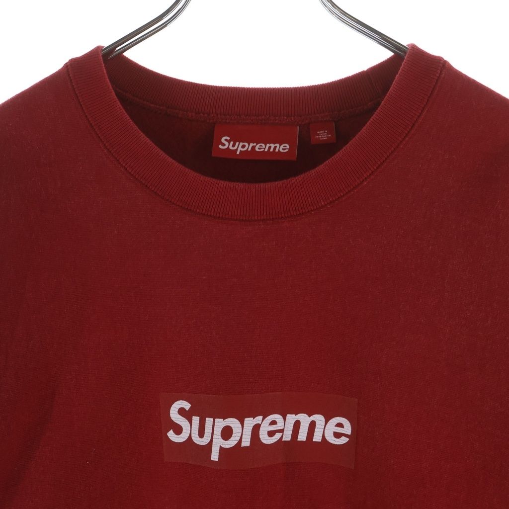 SUPREME (シュプリーム) 25SS Washed Box Logo Crewneck ウォッシュド