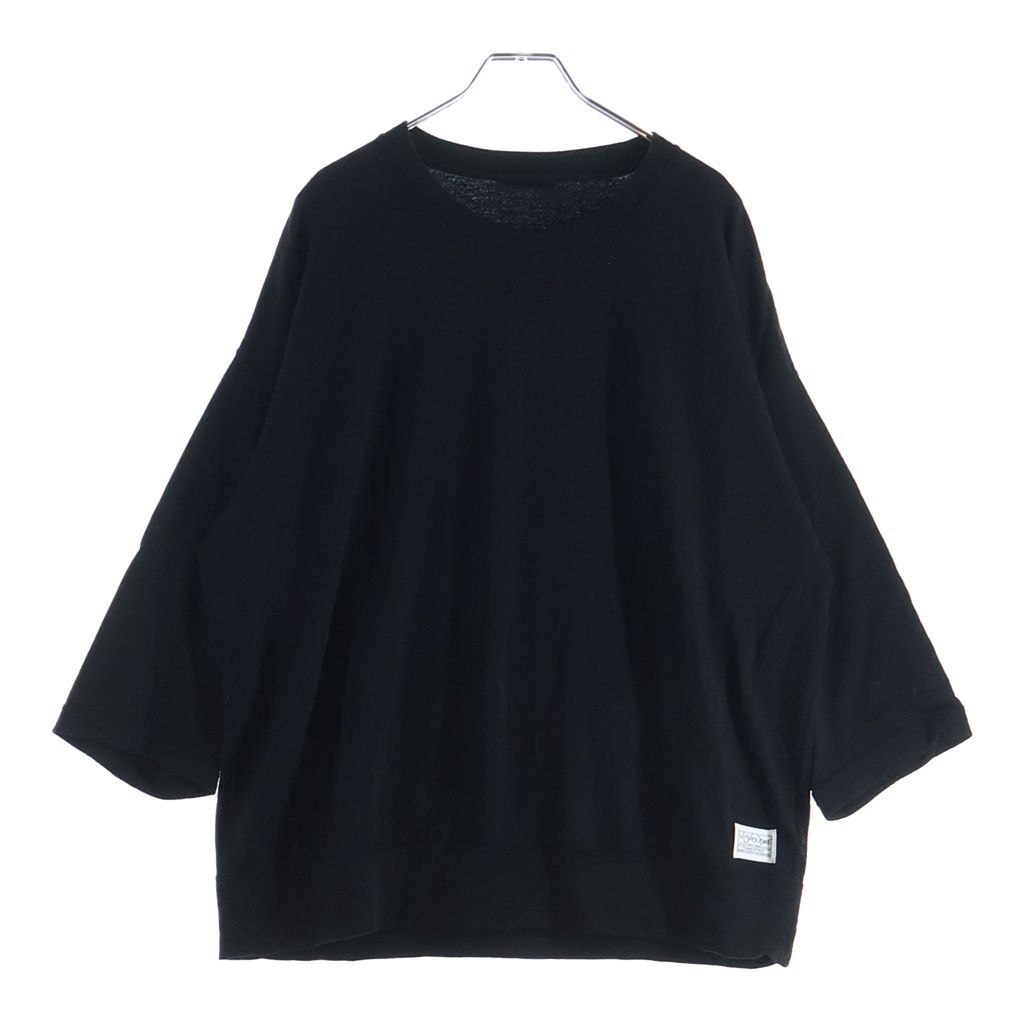 VISVIM (ヴィスヴィム) 21AW SPORT AMPLUS SWEAT スポーツ アンプラス クルーネックスウェットトレーナー ブラック 0121308010001