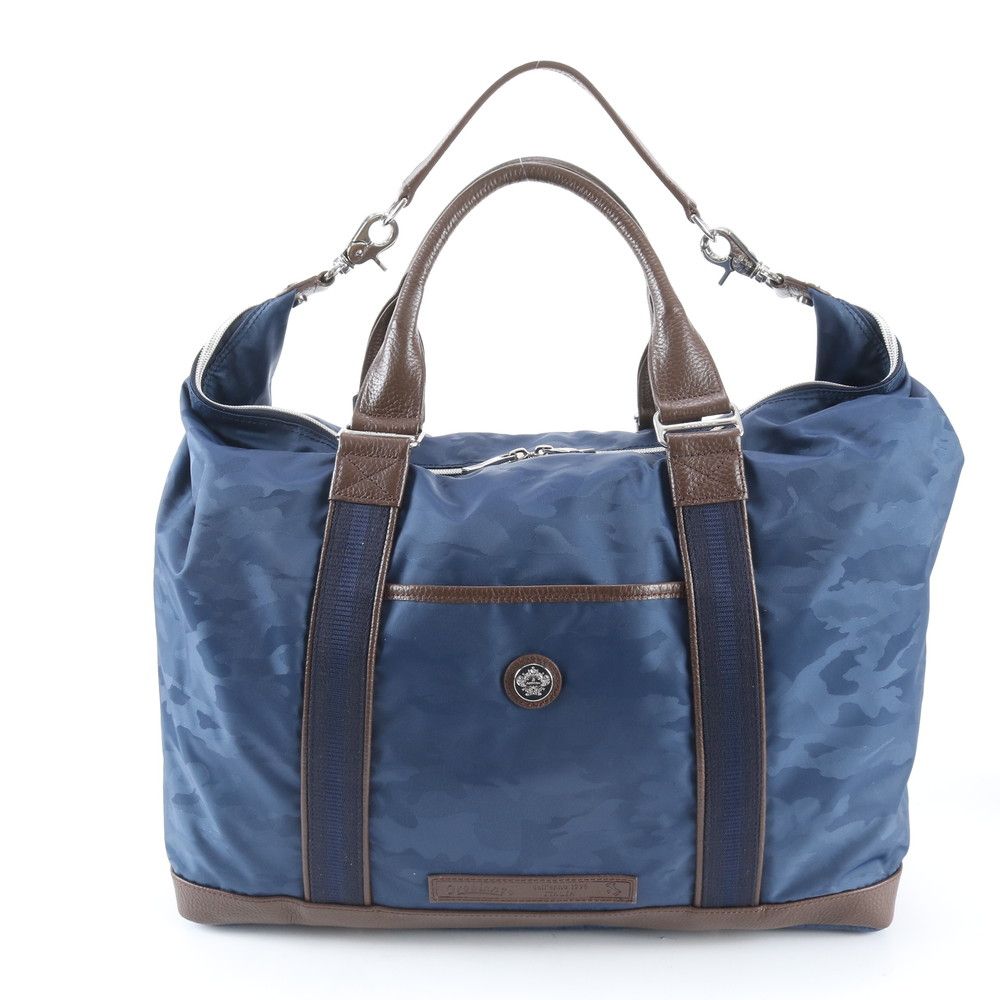 美品 オロビアンコ レザー ナイロン 2WAY ボストン バッグ 出張 旅行 トート キャリー A4 メンズ WWM EE25-8【中古】 7,546円
