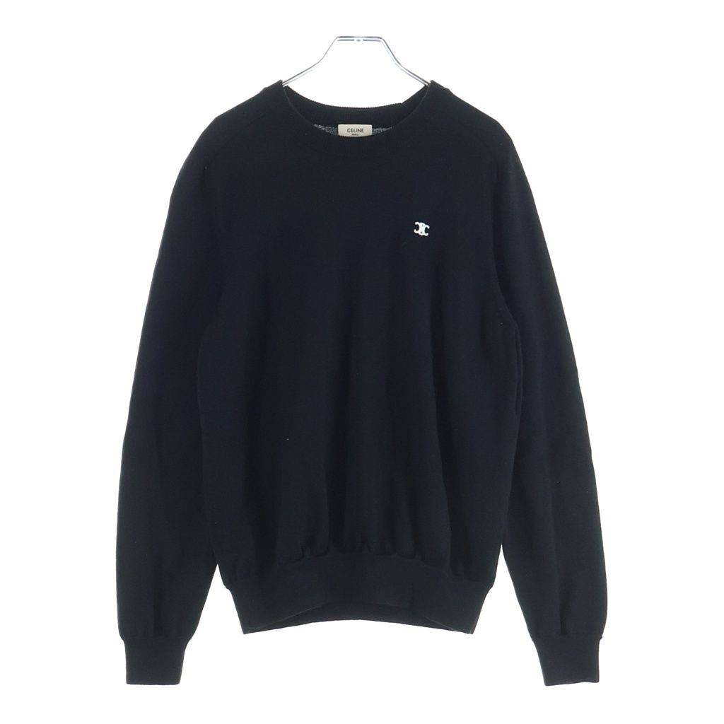 CELINE (セリーヌ) トリオンフ クルーネックセーター ブラック S 2AH80322U.38NO