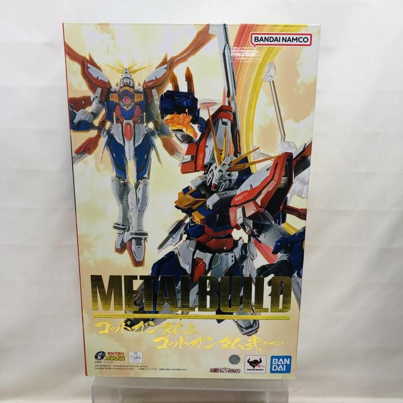 中古】未開封)METAL BUILD ゴッドガンダム＆ゴッドガンダム弐(セカンド