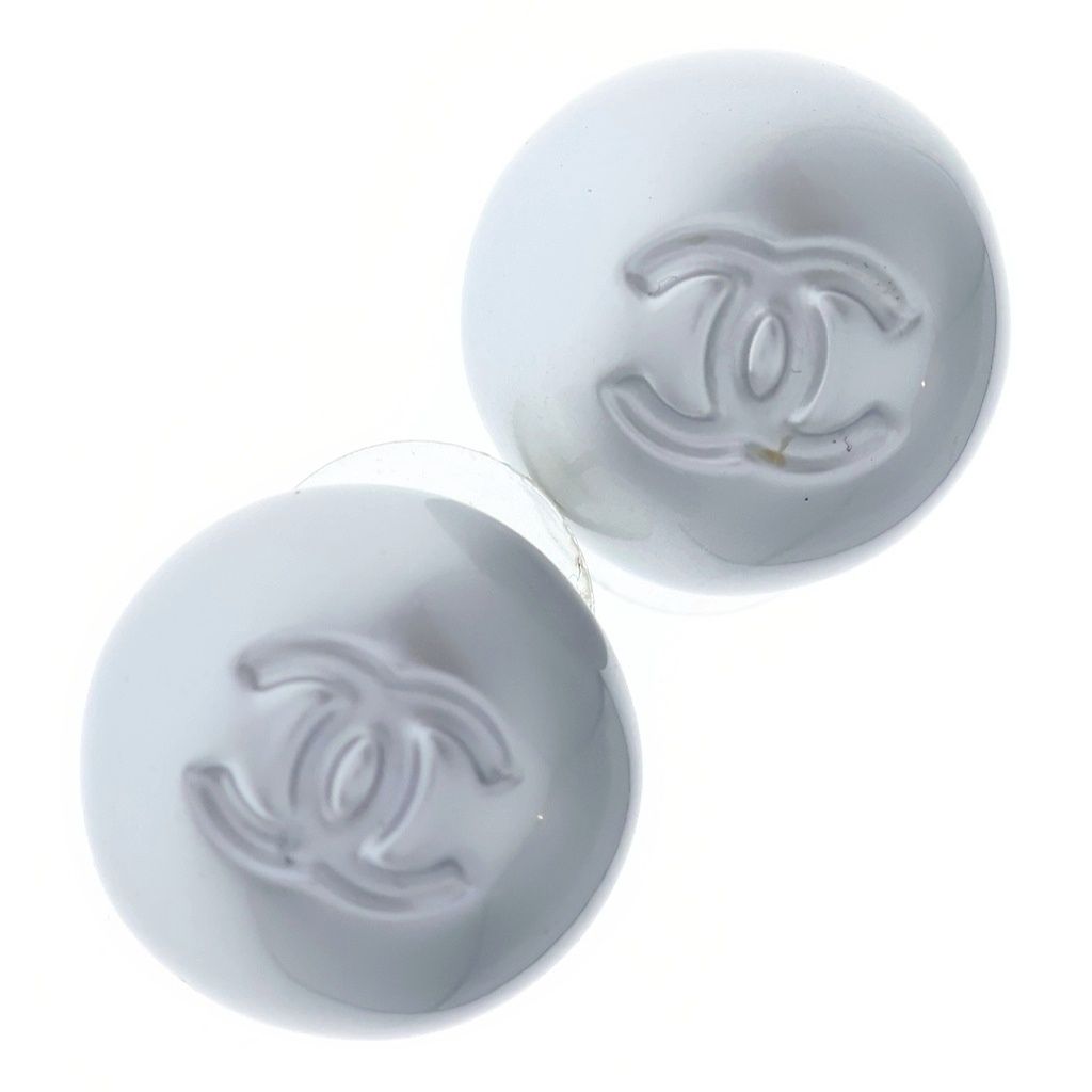 CHANEL (シャネル) ココマーク フェイクパール ビッグパール ピアス B25C シルバー