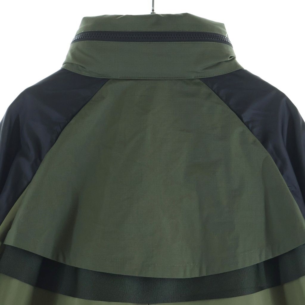 NIKE ナイキ ×Sacai NRG Trench Jacket サカイ ドッキング加工 ナイロントレンチコート カーキ DQ9028-222 NIKE (ナイキ) ×Sacai NRG Trench Jacket サカイ ドッキング加工