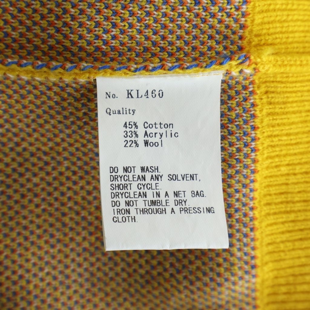 KIDILL (キディル) フロントデザイン 長袖 アクリルウールニット