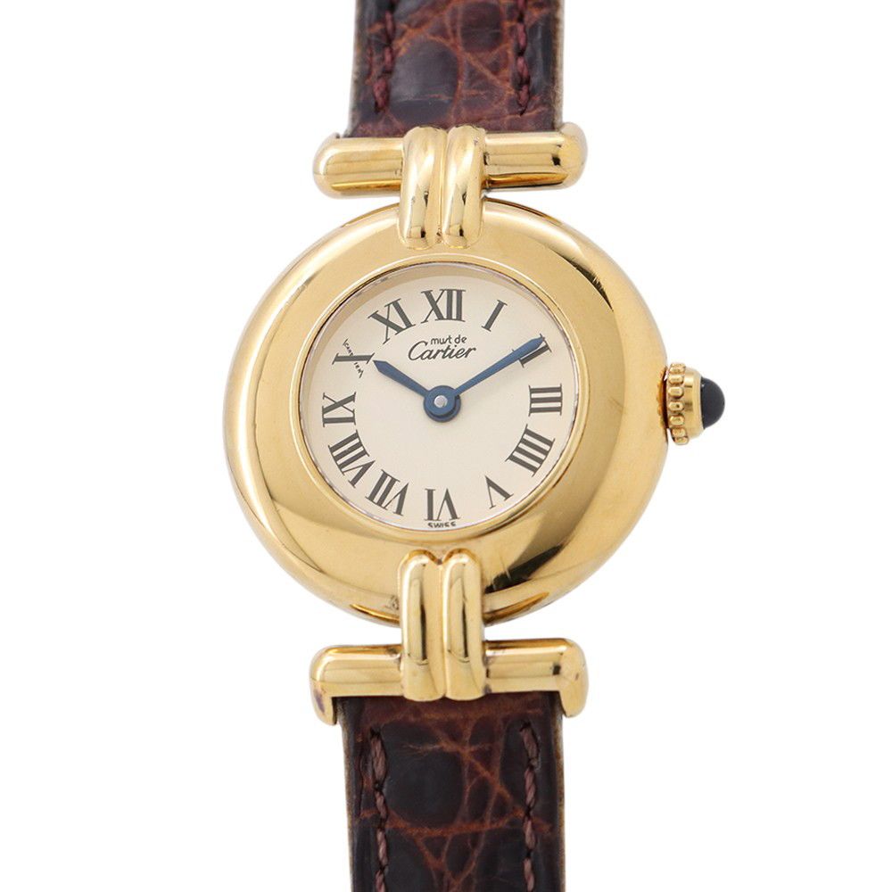 カルティエ マストコリゼ SM ヴェルメイユ W1000653 Cartier 腕時計 アイボリー文字盤