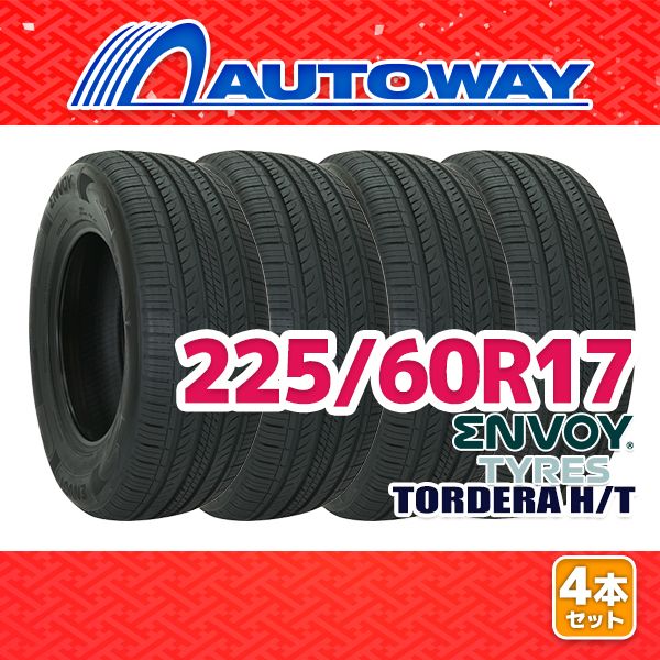 【AUTOWAY】 新品 225/60R17 サマータイヤ ENVOY TORDERA H/T 17インチ 4本セット 夏タイヤ オートウェイ 25,900円