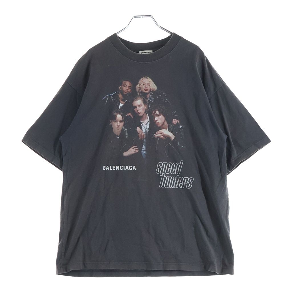 BALENCIAGA (バレンシアガ) 18SS Speed Hunters スピード ハンターズ フォトプリント クルーネック半袖Tシャツカットソーブラック 541702 TCV38