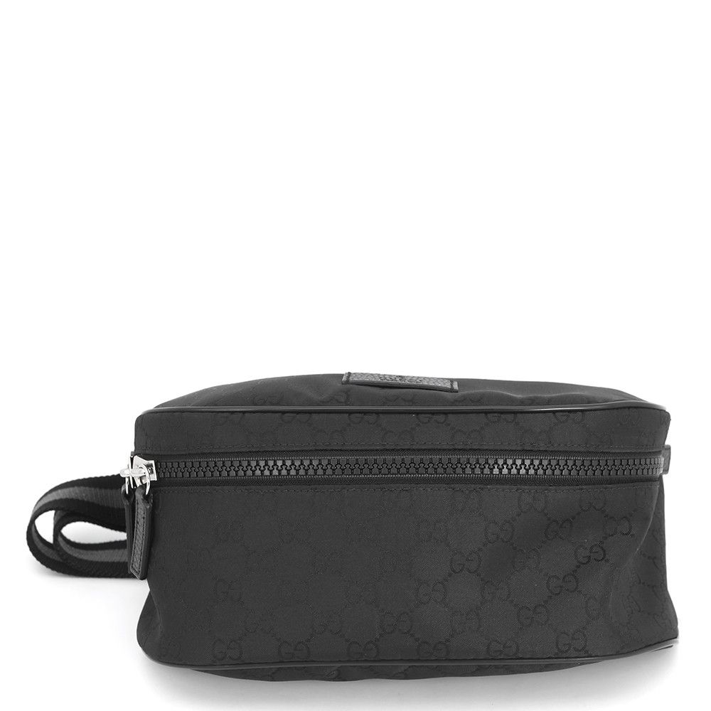 グッチ ボディバッグ GGナイロン 449182 GUCCI ショルダーバッグ アウトレット品 ウエストバッグ 黒