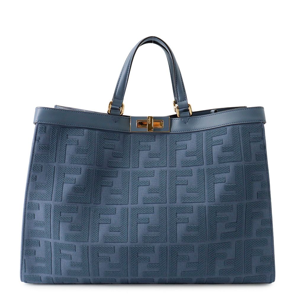フェンディ トートバッグ ズッカ エックストート ミディアム キャンバス カーフレザー 8BH374 FENDI 2wayショルダーバッグ
