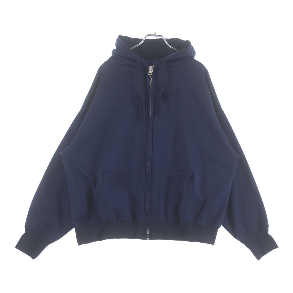 NO BRAND (ノーブランド) FOUNDOUR ファウンダ 25SS ZIP UP HOODIE ジップアップパーカーフーディー ネイビー 015FD251003