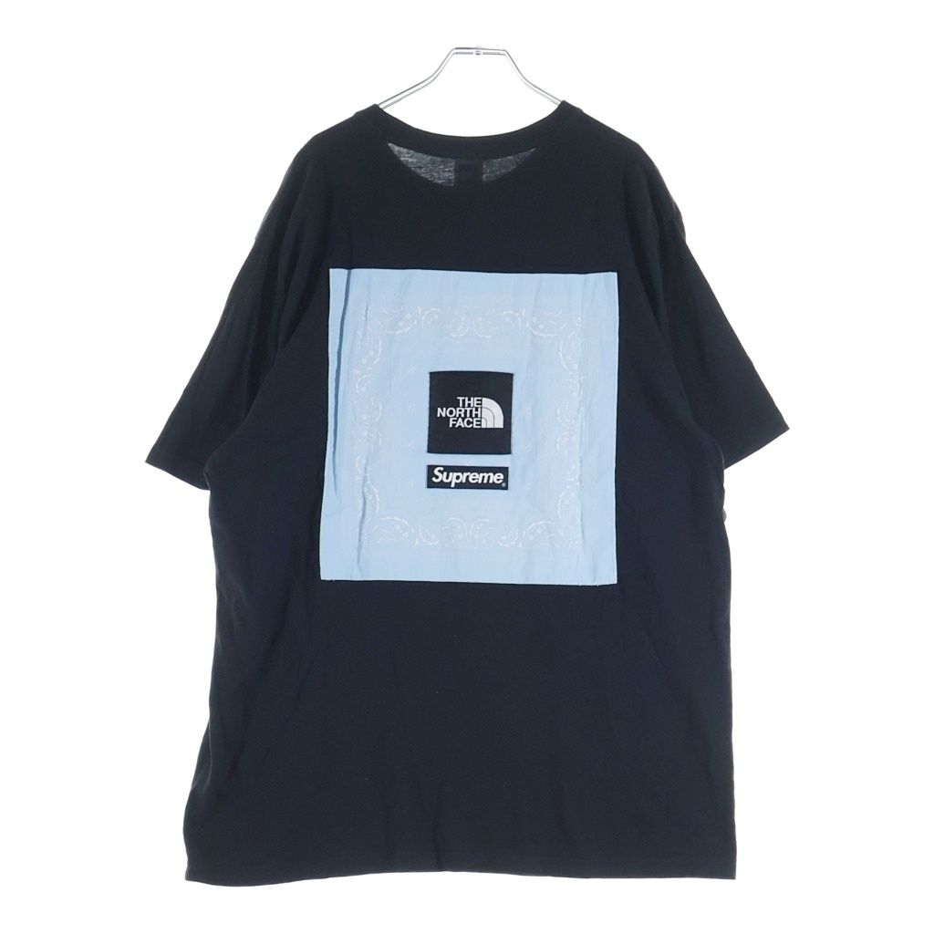 送料込み♪シュプリーム＆ノースフェイス♪バンダナ柄Tシャツ♪ SUPREME (シュプリーム) 22SS ×Bandana S/S Tee ザノースフェイス