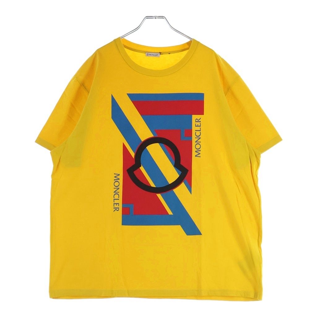 MONCLER (モンクレール) 19SS クレイグ グリーン グラフィック ロゴプリント 半袖Tシャツ カットソー イエロー E109H8002550 809E3