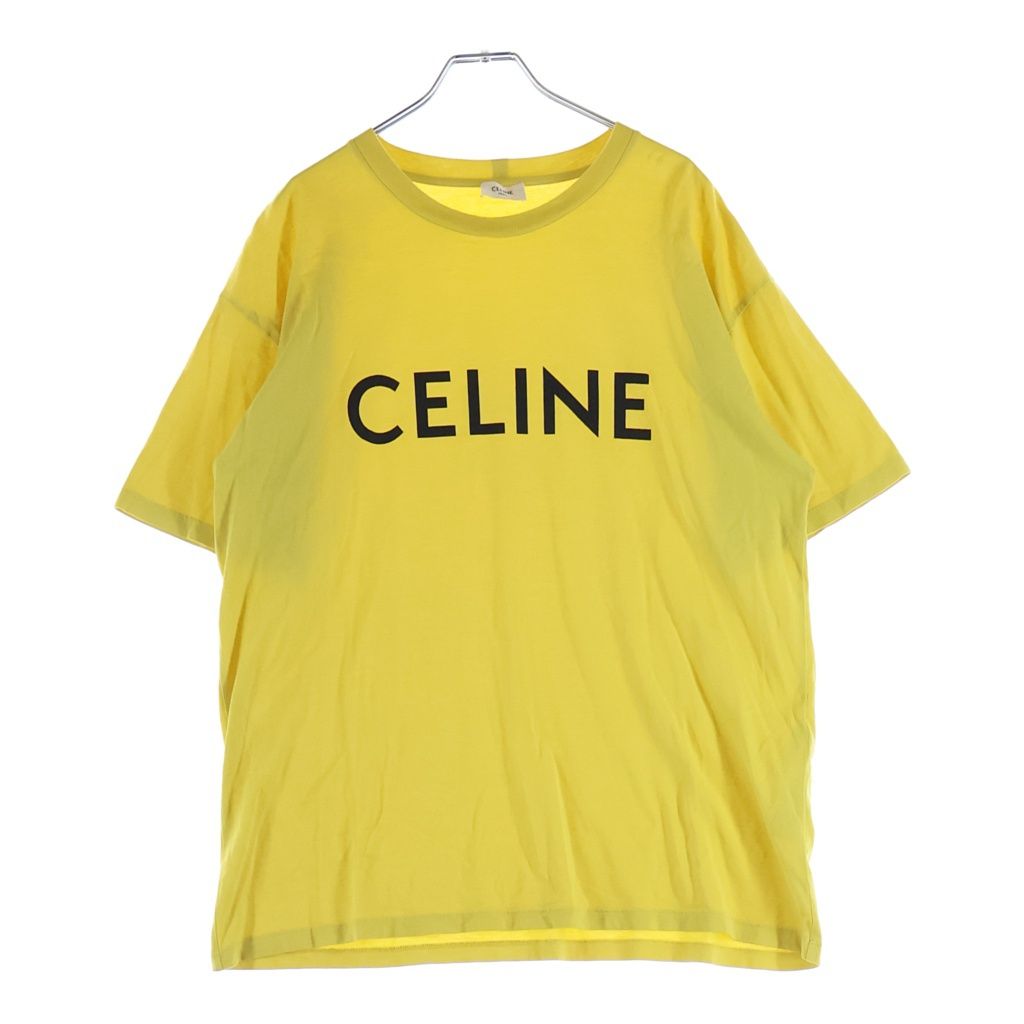 CELINE (セリーヌ) ロゴ Tシャツ イエロー #S