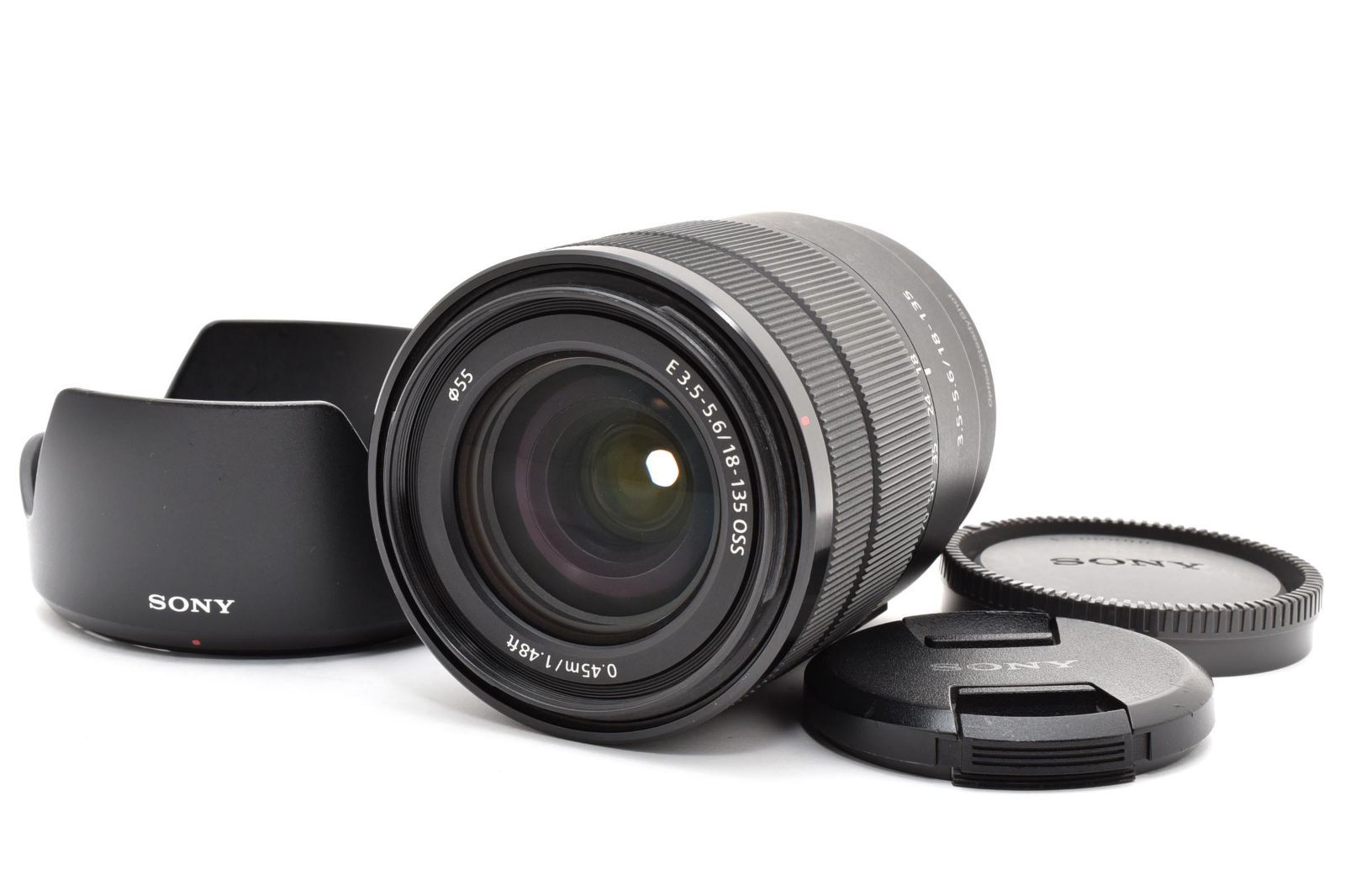 ★極上★ ソニー SONY E 18-135mm F3.5-5.6 OSS SEL18135 《フード・前後キャップ付！》★完動品★ #A605048