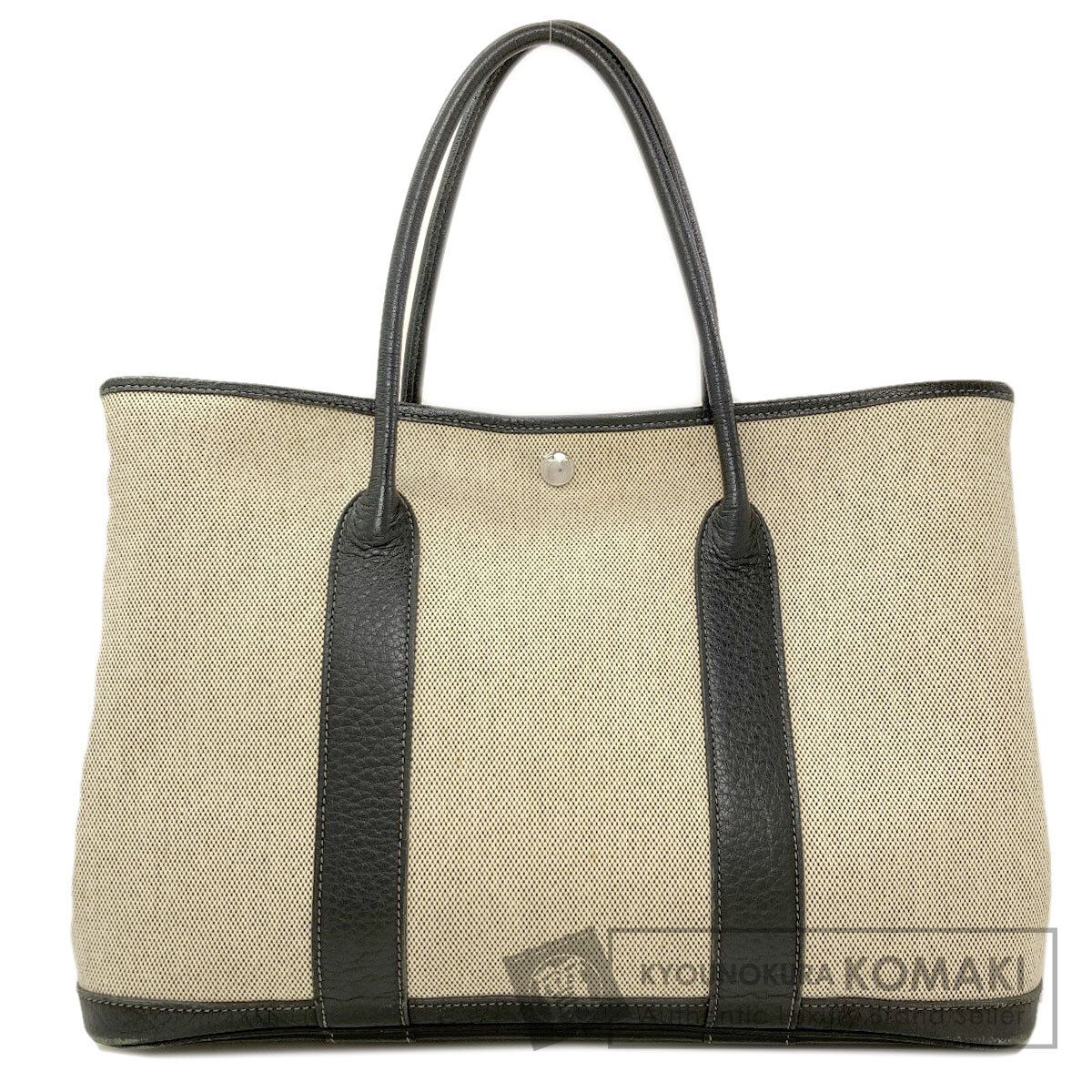 HERMES エルメス ガーデンパーティPM シルバー金具 トートバッグ トワルアッシュ レディース [中古]