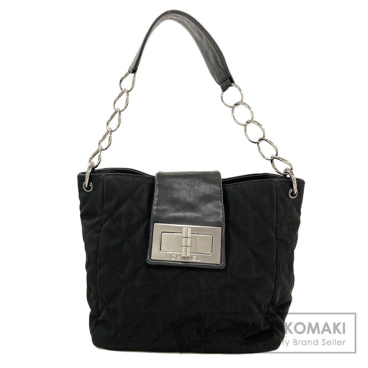 CHANEL シャネル マトラッセ ワンショルダー シルバー金具 ショルダーバッグ ナイロン カーフ レディース [中古]