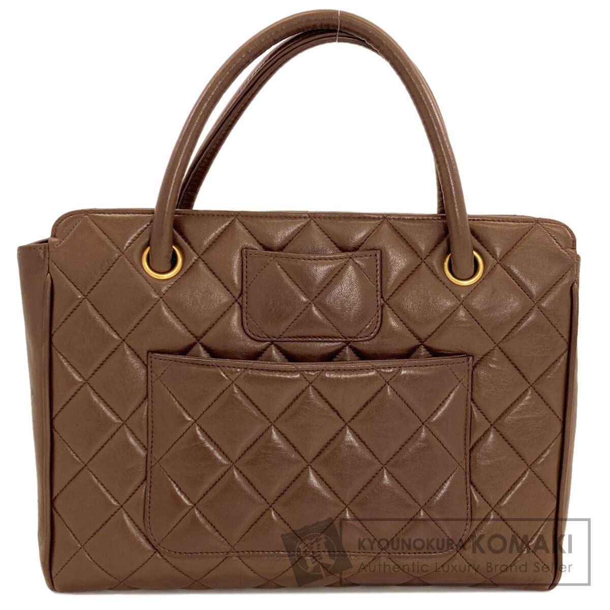CHANEL シャネル マトラッセ ゴールド金具 トートバッグ ラムスキン レディース [中古]