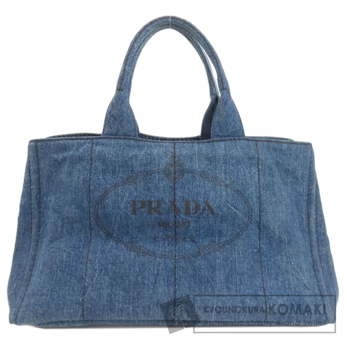 PRADA プラダ B1872B カナパ ハンドバッグ デニム レディース [中古]